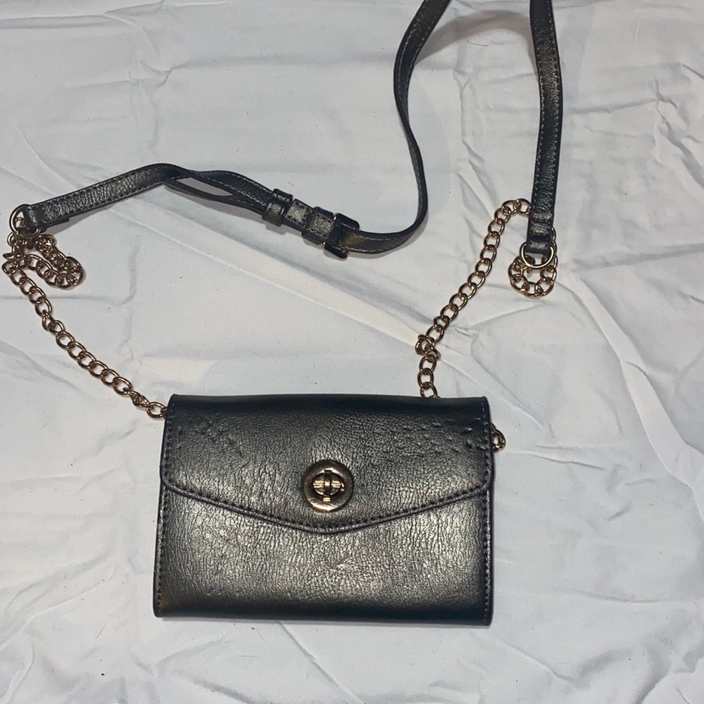Gray and gold wallet Purse